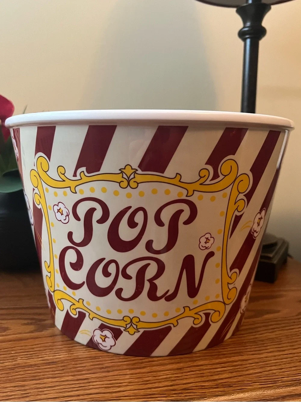 NWT Pier1 Oversized Plastic Popcorn Bucket